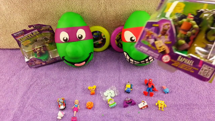 Teenage Mutant Ninja Turtles Playdoh Surprise Eggs Donatello Raphael TMNT