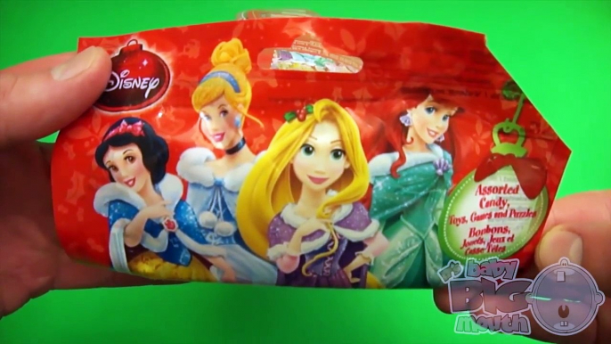 Disney Cars and Disney Princess Surprise Christmas Stockings! With Toys, Stickers, and Candies!