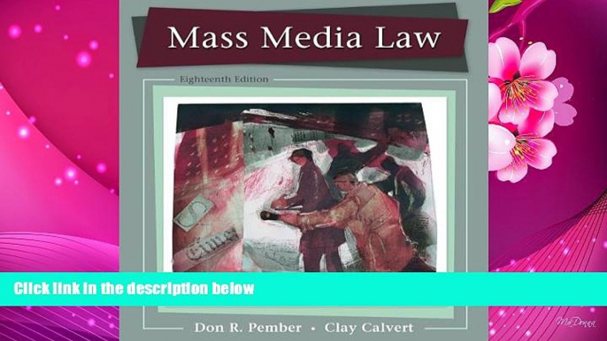 READ book Mass Media Law Don Pember For Ipad