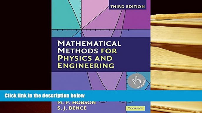 PDF  Mathematical Methods for Physics and Engineering: A Comprehensive Guide For Kindle