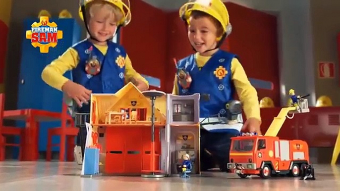 Feuerwehrstation und Jupiter Feuerwehrmann Sam Fireman Sam Strażak Sam Simba TV Full HD Anzeige