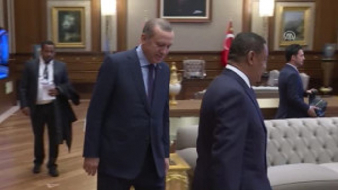 Cumhurbaşkanı Erdoğan, Etiyopya Cumhurbaşkanı Wirtu Ile Bir Araya Geldi