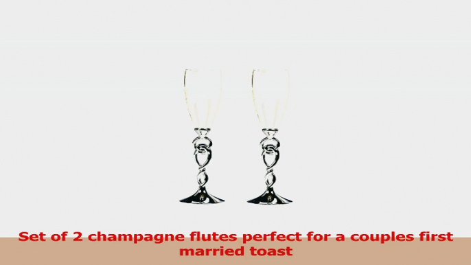 Hortense B Hewitt Wedding Accessories Love Knot Champagne Toasting Flutes Set of 2 46f66e53