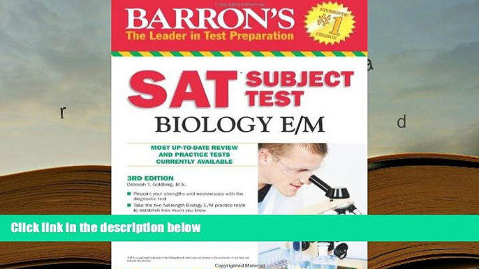 PDF [Free] Download  Barron s SAT Subject Test: Biology E/M, 3rd Edition Trial Ebook