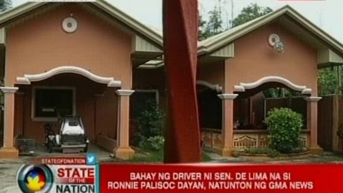 SONA: Bahay ng driver ni Sen. De Lima na si Ronnie Dayan, natunton ng GMA News