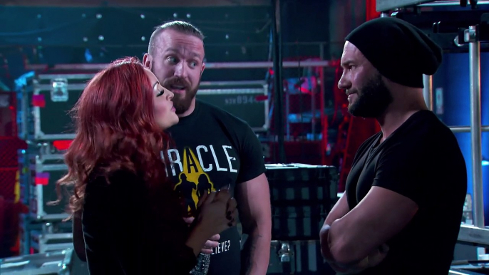 Maria Kanellis-Bennett, Mike Bennett and Braxton Sutter Backstage Segment