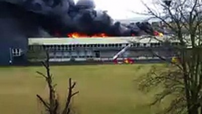 Incendie dans une entreprise à Reims