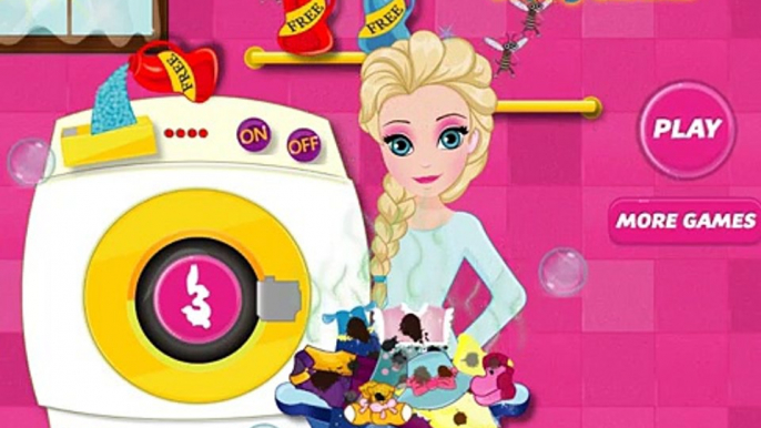 Elsa Drying Clothes: Best Baby Games For Girls