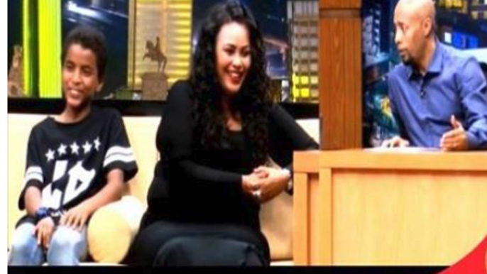 Seifu On Ebs with Eyob Wife And His Son