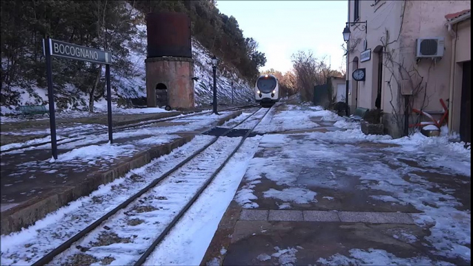 Bocognano-Corte en autorail AMG 800 parcours enneigé