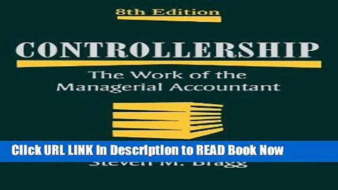 FREE [DOWNLOAD] Controllership: The Work of the Managerial Accountant FULL eBook