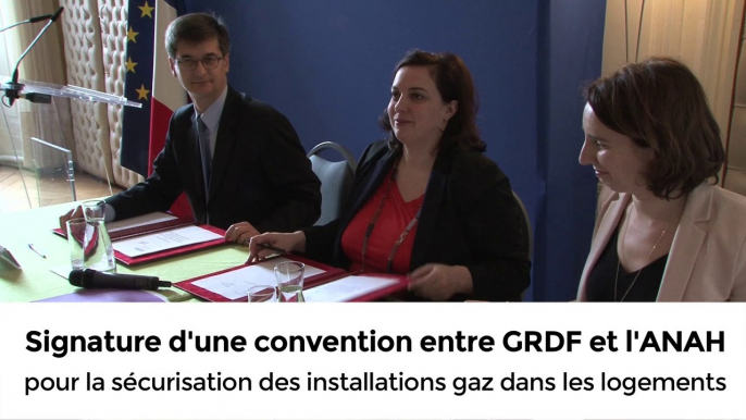 Signature d'une convention entre GRDF et l'ANAH pour la sécurisation des installations gaz dans les logements