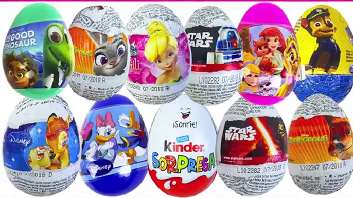 DISNEY SPEELGOED KINDER SURPRISE EIEREN PAW PATROL ZOOTROPOLIS STAR WARS SPEEL MET MIJ FILMPJE