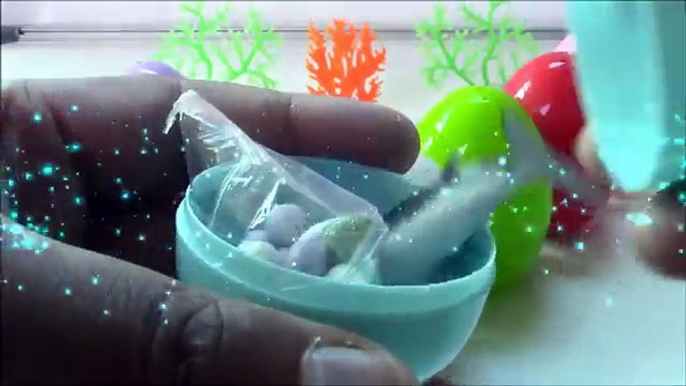 Open 7 Surprise Eggs With Sea Animals Toys | UNBOXING TOYS SEA ANIMALS Killer Whale Dolphin Sea Lion