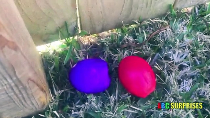 EASTER EGGS HUNT Learn Colors with Surprise Eggs Disney Cars Toys Lightning McQueen ABC SURPRISES