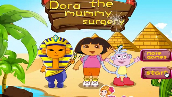 Dora The Explorer The Mummy Surgery - Dora Doctor Caring Cartoon Game For Children