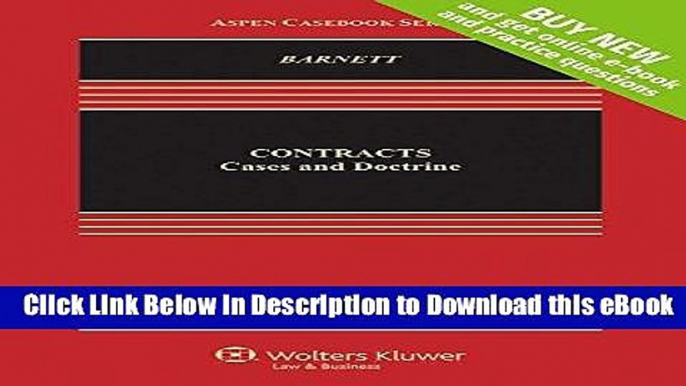 [Read Book] Contracts: Cases and Doctrines (Aspen Casebook Series), 5th Edition Kindle