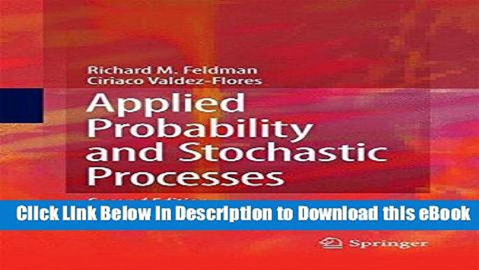 [Read Book] Applied Probability and Stochastic Processes Mobi