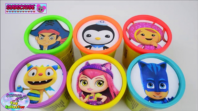 Learn Colors Disney Nick Jr Umizoomi PJ Masks Octonauts Play Doh Surprise Egg and Toy Collector SETC