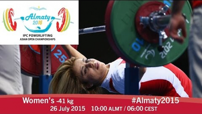 Women's -41 kg | 2015 IPC Powerlifting Asian Open Championships, Almaty