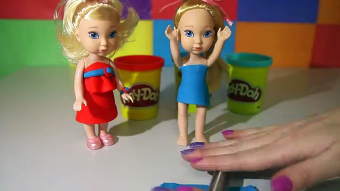 Лепим маскарадный костюм для куклы Белы из пластилина Play Doh