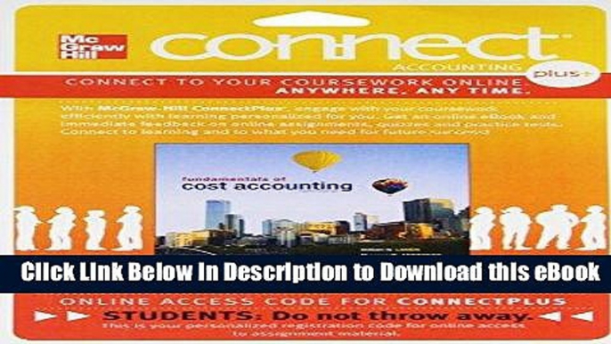 [Read Book] Connect 1-Semester Access Card for Fundamentals of Cost Accounting Kindle