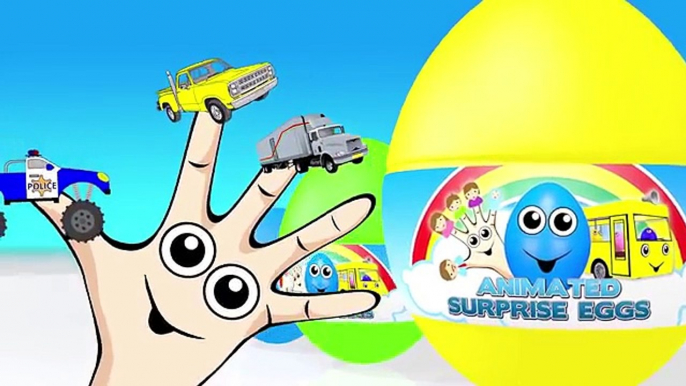 Trucks For Kids Collection | Monster Trucks Learn Colors and Numbers | Surprise Eggs Nursery Rhymes