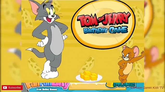 Tom and Jerry Birthday Cake / Cooking Apple Strudel Pie / Cartoon Games Kids TV