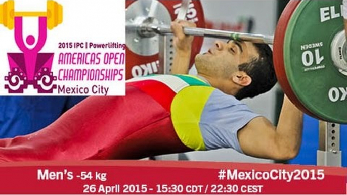 Men’s -54 kg | 2015 IPC Powerlifting Open Americas Championships, Mexico City