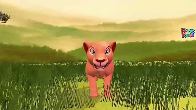 Lion King Finger Family Cartoon Nursery Rhymes | Lion Animal Finger Family Rhymes