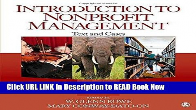 [Popular Books] Introduction to Nonprofit Management: Text and Cases (Ivey Casebook) FULL eBook