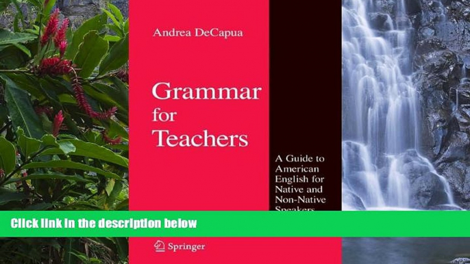 PDF  Grammar for Teachers: A Guide to American English for Native and Non-Native Speakers Andrea