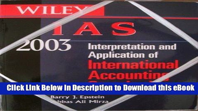 [Read Book] Wiley IAS 2003: Interpretation and Application of International Accounting Standards