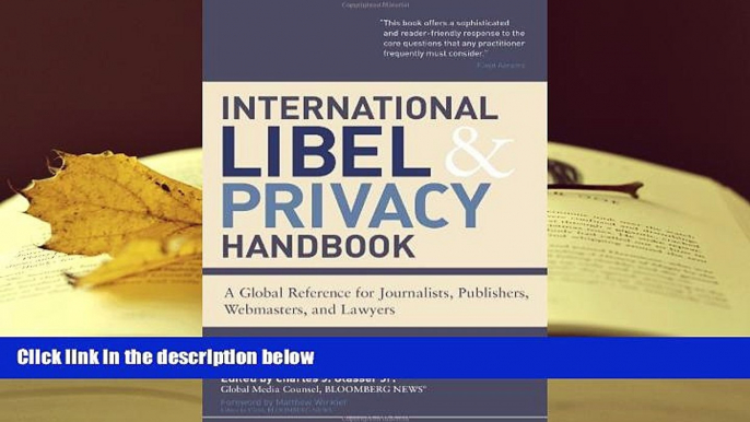 Kindle eBooks  International Libel and Privacy Handbook: A Global Reference for Journalists,