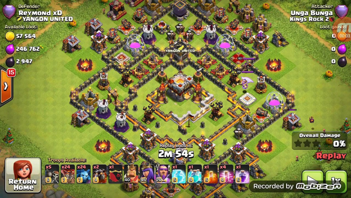 3 Star Raid Using LAVA HOUND %26 LOONS- CLASH OF CLANS ATTACK STRATEGY