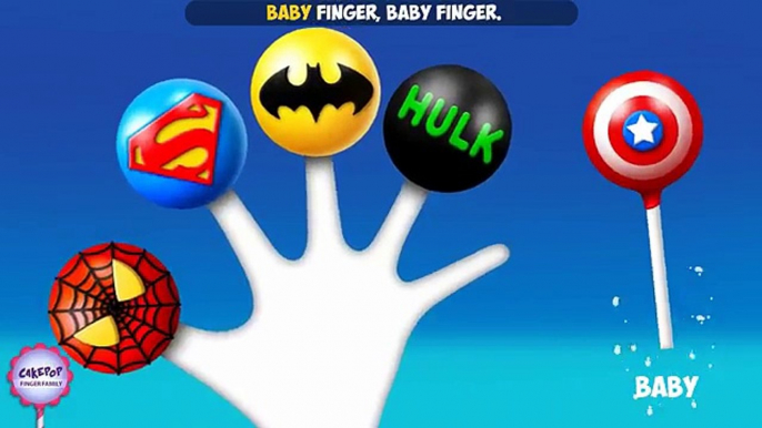 Super Heros Cake Pop Finger Family Song