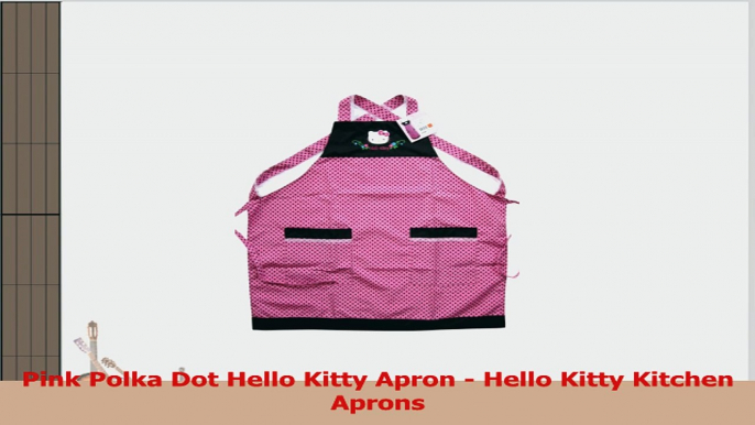 Pink Polka Dot Hello Kitty Apron  Hello Kitty Kitchen Aprons 6a00f363
