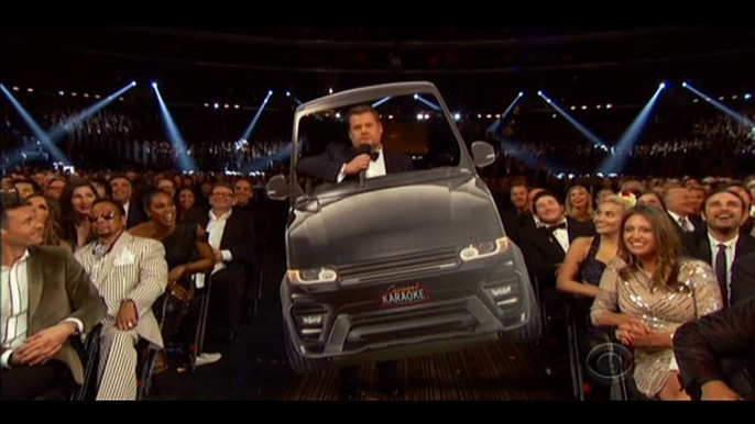 James Corden Brings Carpool Karaoke To The Grammys awards 2017