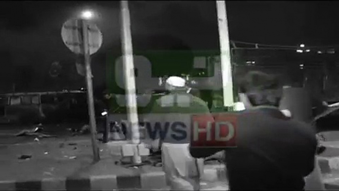 Footage- Lahore Mall Road Blast