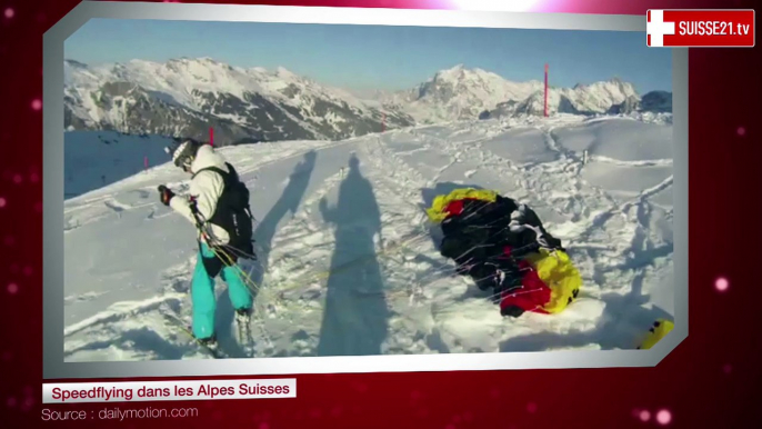 Speedflying dans les Alpes Suisses