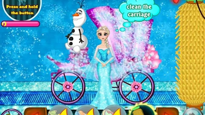 Elsa Carriage Wash - Disney Princess Elsa Movie Games