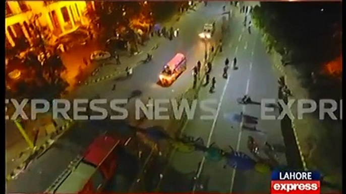 Drone Footage Lahore Mall Road Bomb Blast _ Express News