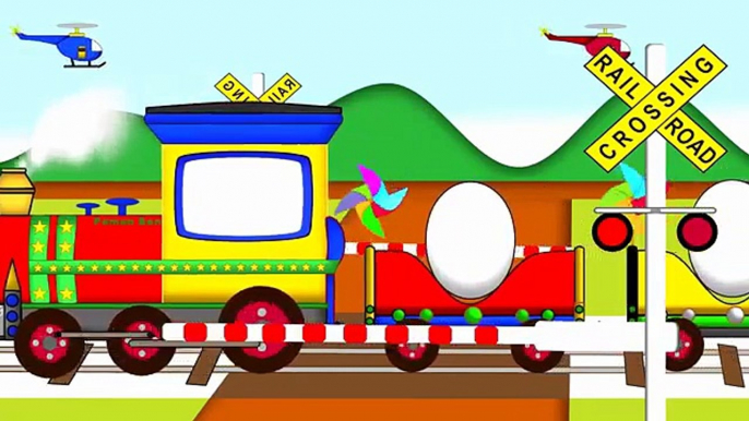 Learn The Colors Eggs with Trains for Childrens ♥ Trains Cartoons For Babies to Learn