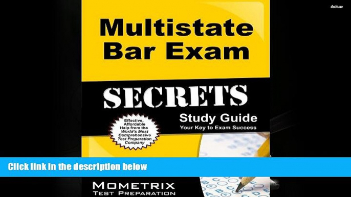 Popular Book  Multistate Bar Exam Secrets Study Guide: MBE Test Review for the Multistate Bar