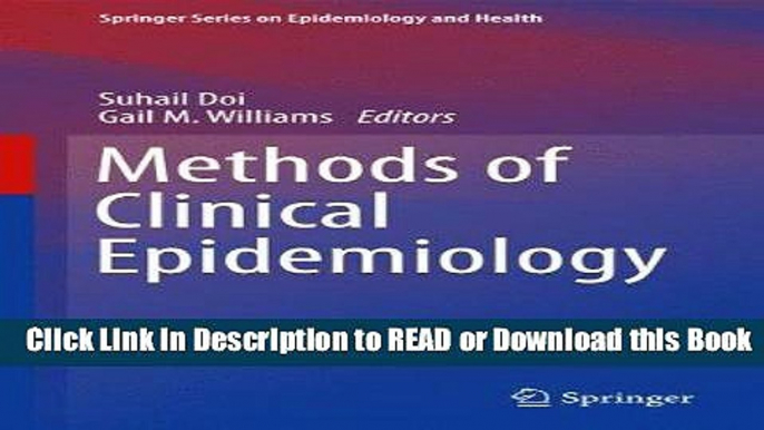 PDF [FREE] DOWNLOAD Methods of Clinical Epidemiology (Springer Series on Epidemiology and Public