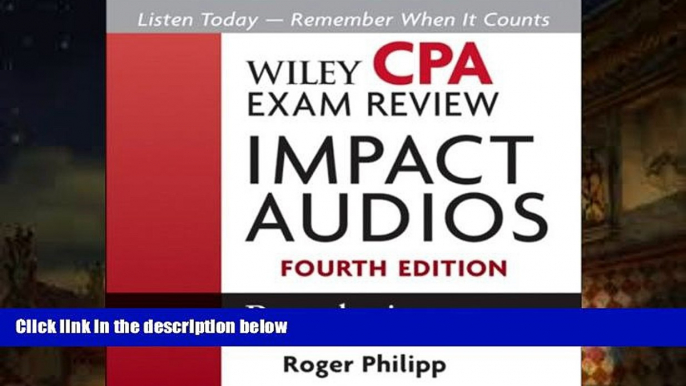 Best Ebook  Wiley CPA Exam Review Impact Audios: Regulation Set (Wiley Cpa Exam Review CD)  For