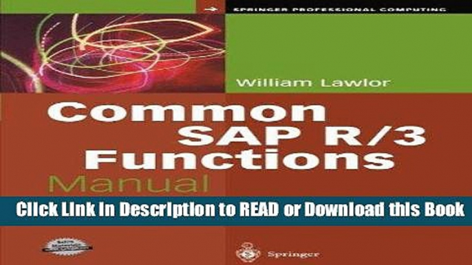 Books Common SAP R/3 Functions Manual (Springer Professional Computing) Download Online