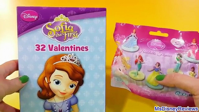 Disney Princess surprise blind bag and Disney Junior Sofia the First valentines