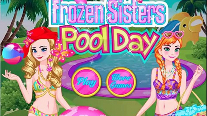 Disney Frozen Games - Frozen Sisters Pool Day - Disney Princess Games for Girls