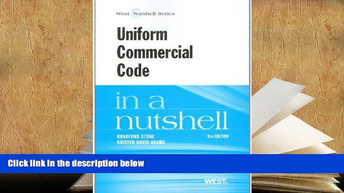 EBOOK ONLINE  Uniform Commercial Code in a Nutshell PDF [DOWNLOAD]